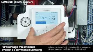 SAMSUNG EHS Bibloc Paramétrage températures par thermostat Samsung