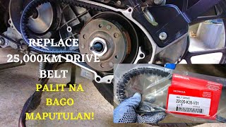 REPLACE DRIVE BELT / V BELT OF HONDA CLICK 125I (PALIT DRIVE BELT 25,000KM) DIY