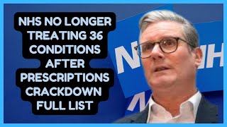 NHS Prescription Crackdown: Full List of 36 Conditions No Longer Treated!