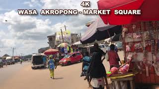 [4K] WASSA AKROPONG Market Centre in Ghana.