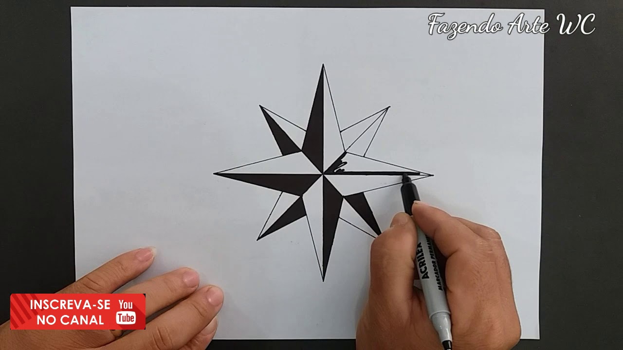 Como Desenhar A Rosa Dos Ventos Como Desenhar A Rosa Dos Ventos