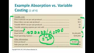 Ch 6 Cost Behavior PPT Video Part 2 Absorption vs Variable