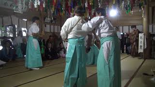 20171029藤枝市　高根白山神社　古代神楽⑤米の舞