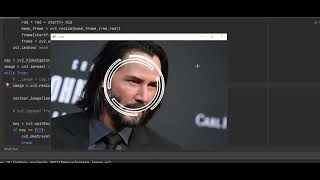 Opencv-python, animated circle around faces or objects