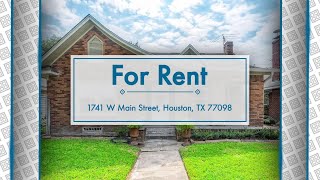 Active in 1741 W Main Street, Houston, TX 77098 Contact me for a showing!