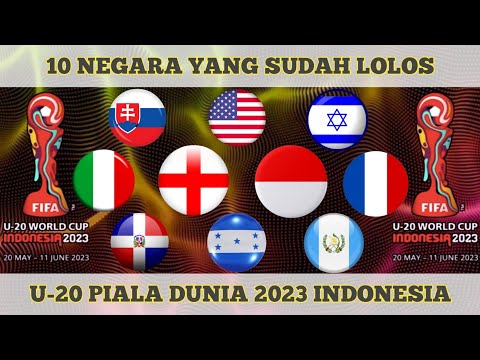 10 Negara Yang Lolos Piala Dunia U-20 // DAFTAR PESERTA TIMNAS U20 FIFA ...