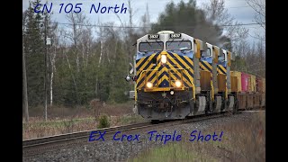 CN 105 North Ex Crex Triple Shot!