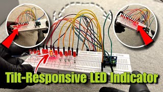 How to Build a Tilt-Responsive LED Indicator with MPU6050 and Arduino | Step-by-Step Tutorial