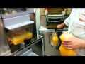 Zummo Z40 / C840C Automatic Citrus Juicer Vs Zumex Speed Tank Podium.