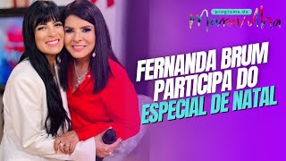 MARA MARAVILHA RECEBE FERNANDA BRUM NO ESPECIAL DE NATAL DO PROGRAMA DA MARAVILHA