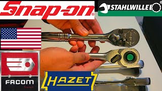 Snap-on Ratchet (1/2'') Ft. Hazet, Stahlwille, Bahco, Facom