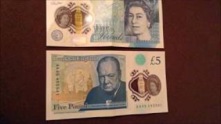 Rare New £5 Note Polymer AA Serial Number