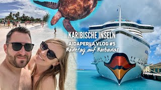 Karibische Inseln mit AIDAperla 2023 - Vlog #5: Badespaß auf Barbados