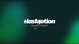 Visual3D Tutorial 2: Visualizing Data