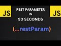 Javascript Rest Parameter in 90 Seconds