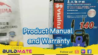 BUILDMATE UNBOXING SERIES | FUJIMA JAPAN PRESSURE WASHER 1500W FT-PW1500