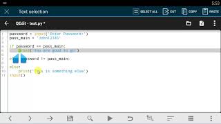 Qpython tutorial - 18 Else and Elif