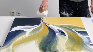 These Colors are Out of My Comfort Zone! / Free Flow Abstract Acrylic Painting