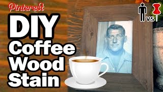 DIY Coffee Wood Stain - Man vs. Pin #14