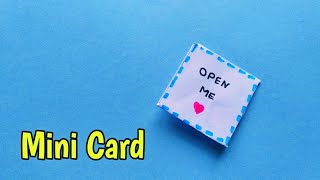 DIY Mini Card |How to make card |Love Card |Massage card |Mafic Of Crafts|Paper crafts|