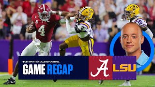 Josh Pate reacts to No. 11 Alabama's win over No. 15 LSU | On-Field Recap