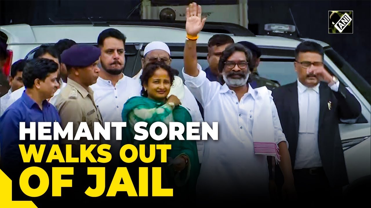 Hemant Soren Walks Out Of Jail After Jharkhand HC Grants Bail To Former ...