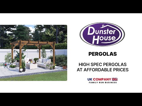 Inspiration for wooden garden pergolas – robust DIY structures Dunster House