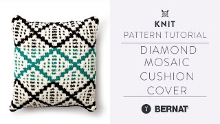 Diamond Mosaic Knit Cushion Tutorial with Marly Bird!