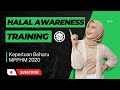 Halal Awareness Training (Latihan Kesedaran Halal)