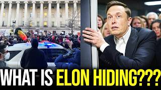 Elon Blocks Protestors then HIDES FROM THEM