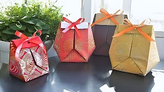 Gift Wrapping Paper Crafts Ideas | How To Make Origami Gift Bags | I. Sasaki