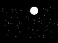 Starry Sky with Moon Night using Python | Python Turtle