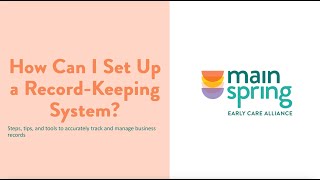 How Can I Set Up a Record-Keeping System?