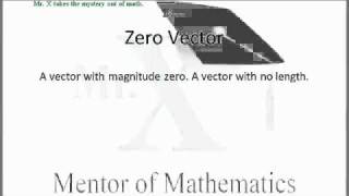 Glossary-Zero Vector