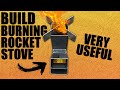 How to Make a Burning Rocket Stove