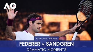 Roger Federer Saves SEVEN Match Points! | Federer v Sandgren | Australian Open 2020