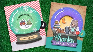 Magic Iris Snow Globe Add-On + 2 cards from start to finish