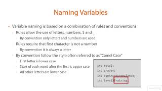 Java Tutorials 1- 19 Variables, Data Types, and Math Operators Variables