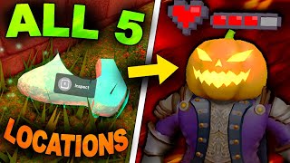 Headless Horseman BOSS BATTLE Leaks \u0026 ALL 5 SKULL FRAGMENT LOCATIONS FOUND! (ROBLOX THE HAUNT)