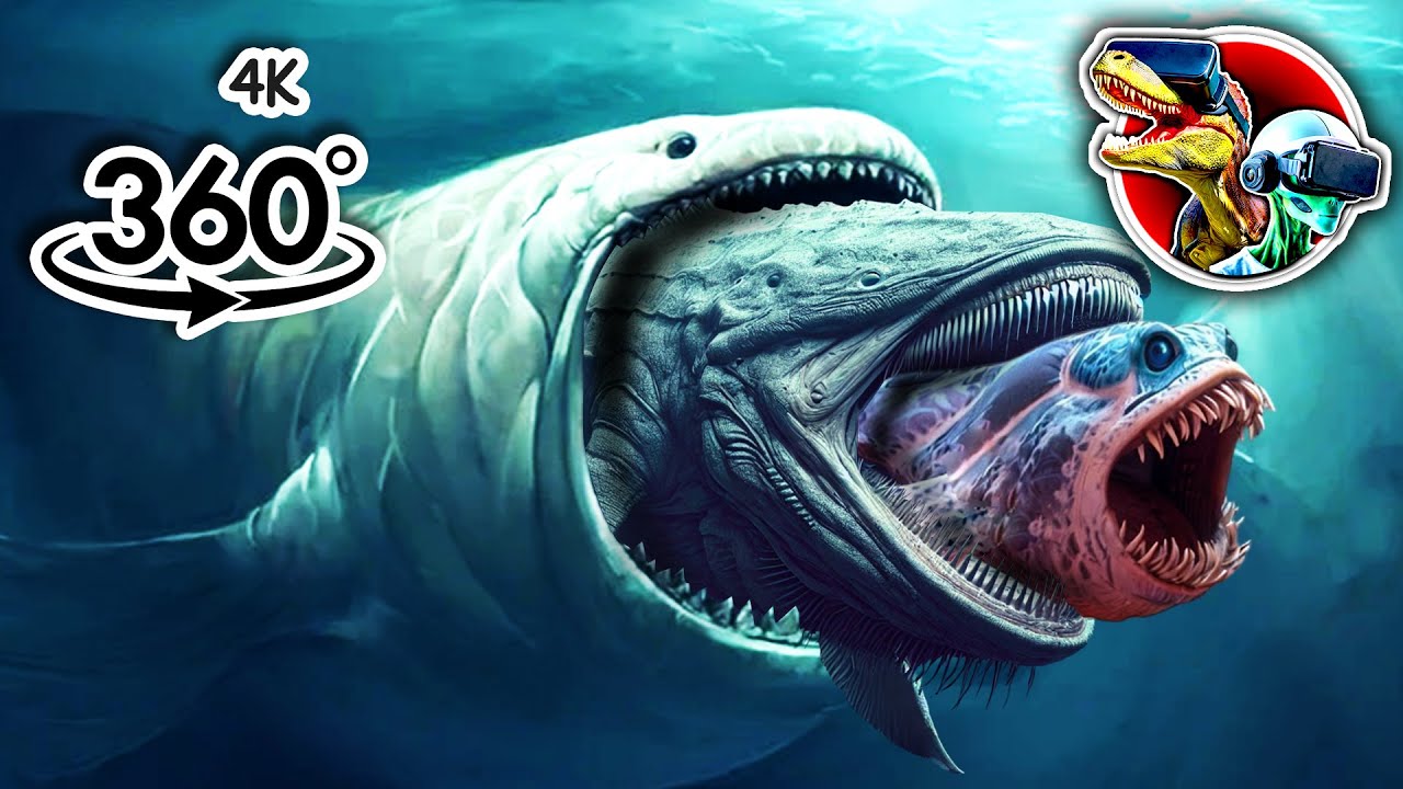 360 Bloop Eat Bloop Sea Monster Size Comparison 360 Video 4k Youtube