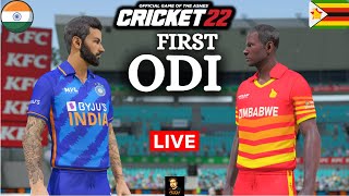 India vs Zimbabwe 1st ODI Match - Cricket 22 Live - RtxVivek
