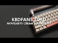 Mechanical Keyboard [ASMR] - KBDfans Tofu NovelKeys Cream Switches Typing Sound Test