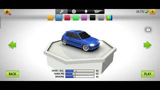 Traffic Racer Android Game Level 10, Speed ACC -40 Handling-35Breaking-40 Car color unlocked-Blue