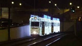 Christmas tram in Budapest - Weihnachtsbim - Straßenbahn - Karácsonyi fényvillamos