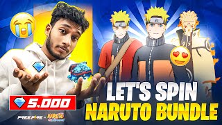 Naruto Bundle Spinning video 🦊🍥 | Rip 50,000 Diamonds 💎 | Free Fire Telugu