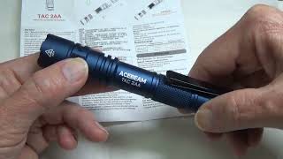 Acebeam Tac 2-AA Flashlight Review. 1600 lumens! Lithium/AA batteries!