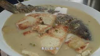 1条鲤鱼1块豆腐，千炖豆腐万炖鱼今天做炖鱼汤，鱼汤浓稠又鲜