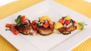 Seared Scallops with Mango Salsa Recipe - Laura Vitale - Laura in the Kitchen Episode 609