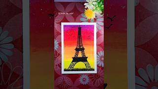 easy oil pastel drawing || Eiffel Tower drawing #shots #viral #drawing #easy