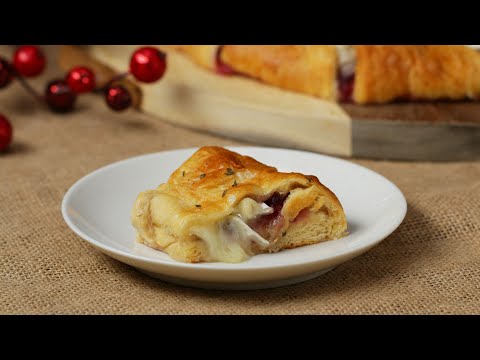 Cranberry and Brie croissant ring recipe from Tasty